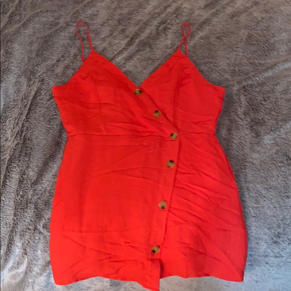 Red Zip Up Romper